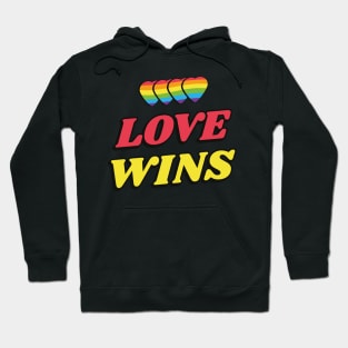 Love Wins LGBTQ Pride Gay Lesbian Straight Ally Hoodie